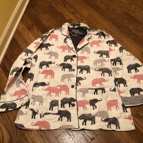 PJ Salvage Other - PJ Salvage Pajama top elephants
